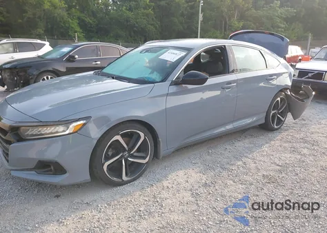 2021 Honda Accord Sport из США, поврежденный, VIN 1HGCV1F3XMA111212